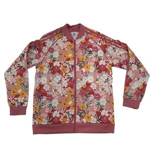 Adidas Her Studio London SST Floral Track Jacket Pink Teen XL fairy preppy